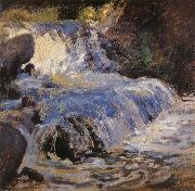 John Henry Twachtman THe Waterfall USA oil painting artist